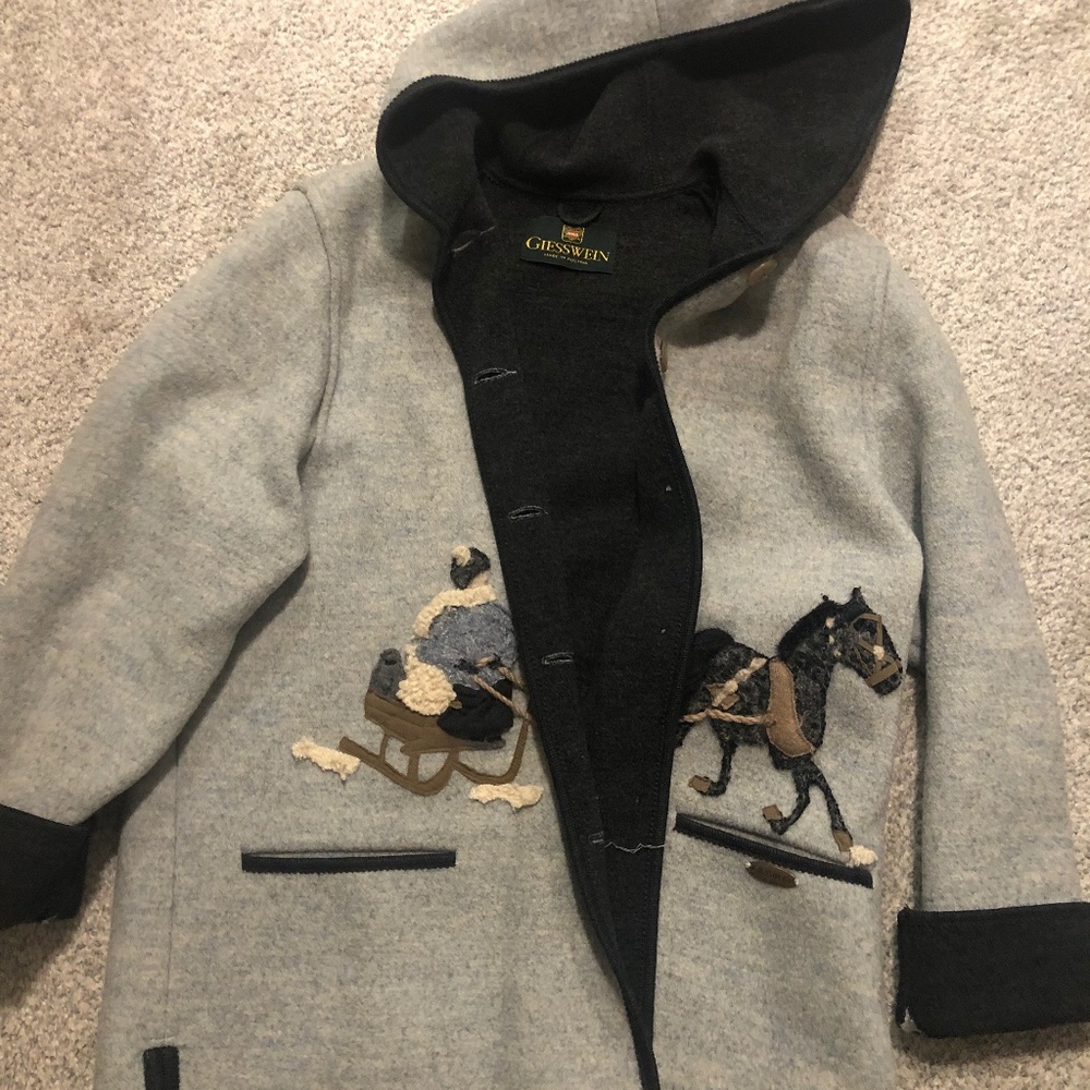 Beautifully embroidered Giesswein wool jacket